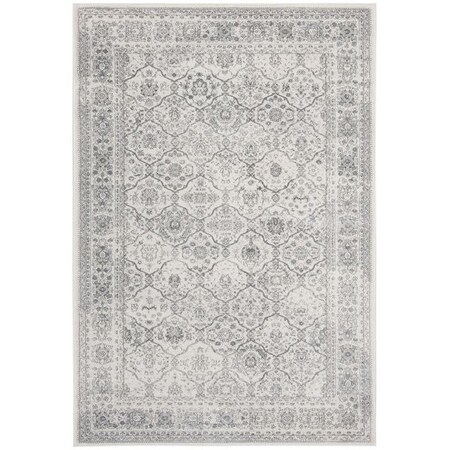 Safavieh 3 x 5 ft. Carnegie Power Loomed Small Rectangle Area RugCream & Dark Grey CNG691K-3